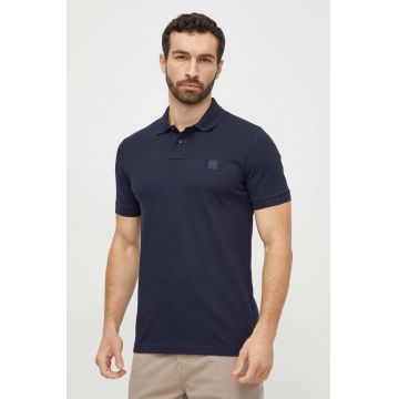 BOSS Orange tricou polo bărbați, culoarea bleumarin, uni 50507803