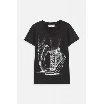 Coccodrillo tricou copii culoarea negru