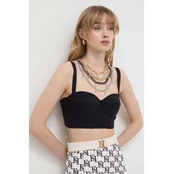 Elisabetta Franchi top femei, culoarea negru