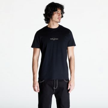 Tricou FRED PERRY Graphic Print T-Shirt Black