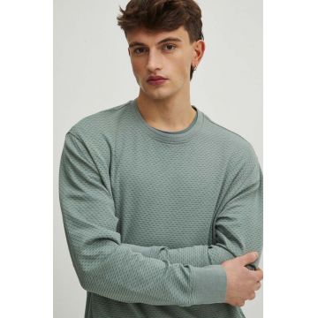 Medicine longsleeve barbati, culoarea verde, modelator