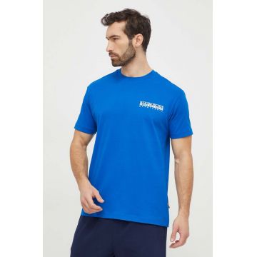 Napapijri tricou din bumbac barbati, cu imprimeu