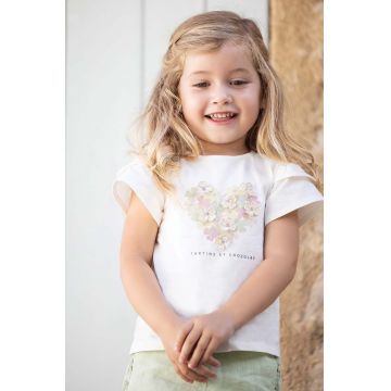 Tartine et Chocolat tricou bebe culoarea bej