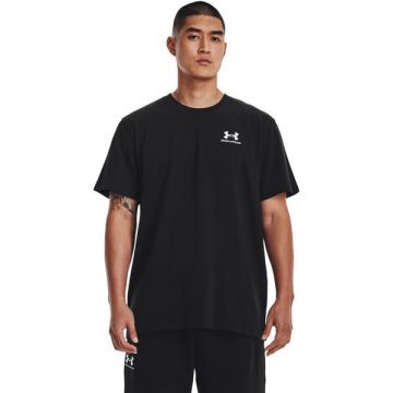 Tricou barbati Under Armour Ua Logo Emb Heavyweight Ss 1373997-001, M, Negru