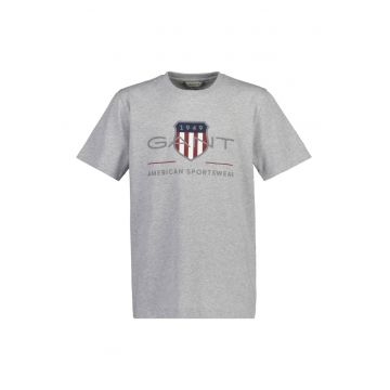 Tricou de bumbac cu logo Archive Shield