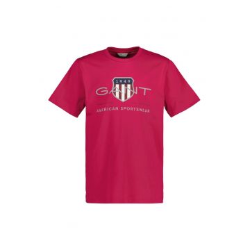 Tricou de bumbac cu logo Archive Shield