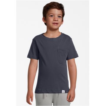 Tricou de bumbac organic cu buzunar pe piept