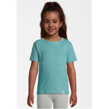 Tricou de bumbac organic cu buzunar pe piept