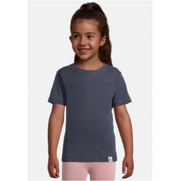 Tricou de bumbac organic cu decolteu la baza gatului