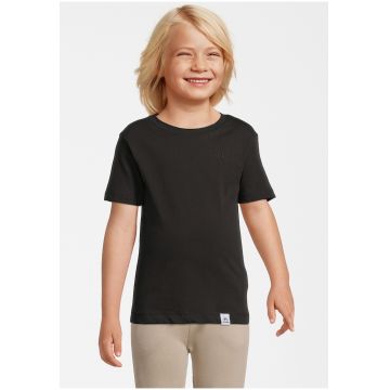 Tricou de bumbac organic cu decolteu la baza gatului