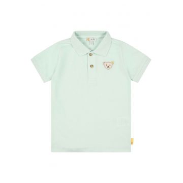 Tricou polo cu aplicatie cu ursulet