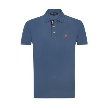 Tricou polo din bumbac cu logo discret