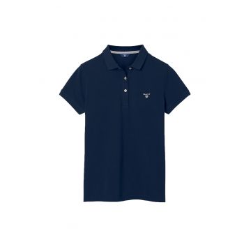 Tricou polo din pique de bumbac