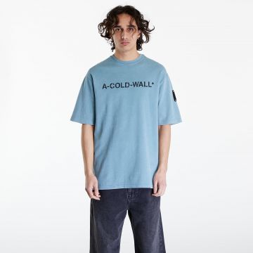 Tricou A-COLD-WALL* Overdye Logo T-Shirt Faded Teal