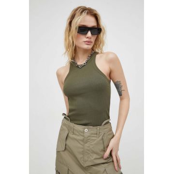 G-Star Raw top din bumbac x Sofi Tukker culoarea verde