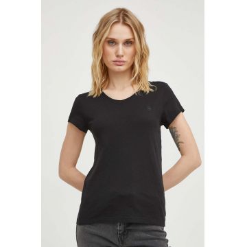 G-Star Raw tricou din bumbac femei, culoarea negru