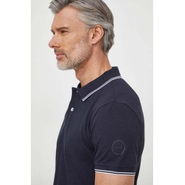 Geox tricou polo M4510R-T3088 M POLO barbati, culoarea albastru marin, neted