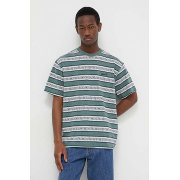 Levi's tricou din bumbac barbati, culoarea verde, modelator