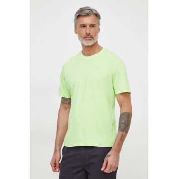 Pepe Jeans tricou din bumbac Jacko barbati, culoarea verde, neted