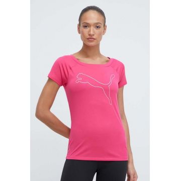 Puma tricou de antrenament Favorite culoarea roz, 522420