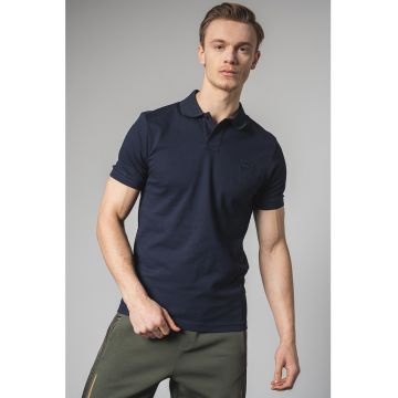 Tricou polo slim fit din material pique Passenger