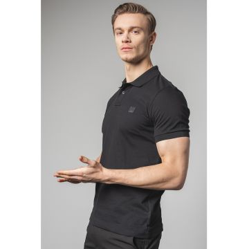 Tricou polo slim fit din material pique Passenger