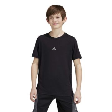 adidas tricou copii culoarea negru, cu imprimeu