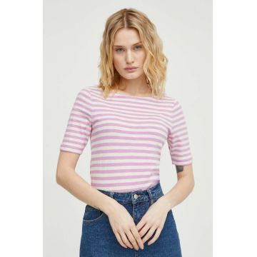 Marc O'Polo tricou din bumbac femei, culoarea roz