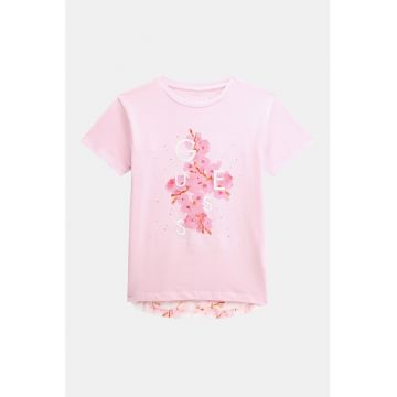 Tricou cu imprimeu cu flori de cires