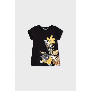 Tricou de bumbac cu imprimeu grafic