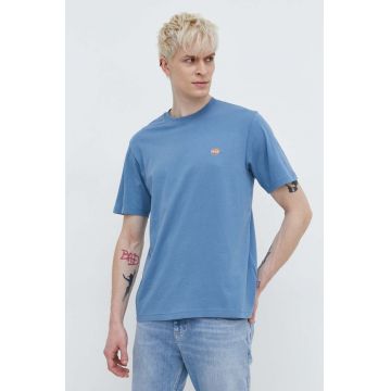 Dickies tricou din bumbac barbati, culoarea bej, cu imprimeu