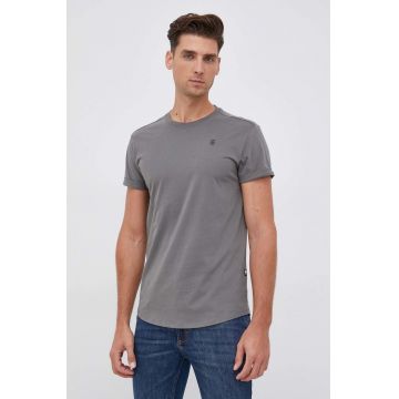 G-Star Raw tricou din bumbac culoarea verde, neted