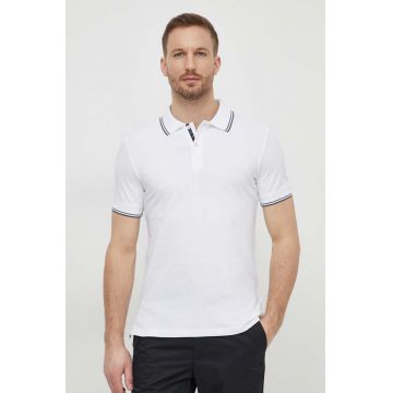 Geox tricou polo M4510R-T3088 M POLO barbati, culoarea alb, neted