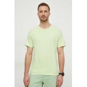 Pepe Jeans tricou din bumbac barbati, culoarea verde, cu imprimeu