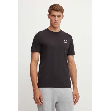 Puma tricou din bumbac bărbați, culoarea negru, cu imprimeu 679187