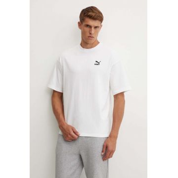 Puma tricou din bumbac BETTER CLASSICS bărbați, culoarea alb, cu imprimeu 679188