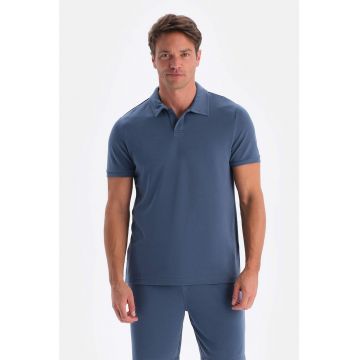 Tricou polo din amestec de modal