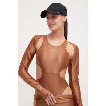 adidas by Stella McCartney body femei, culoarea bej IN3660