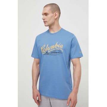 Columbia tricou din bumbac Rockaway River cu imprimeu 2022181