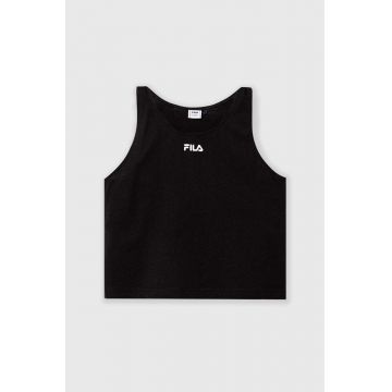 Fila top din bumbac pentru copii BELI MANASTIR culoarea negru