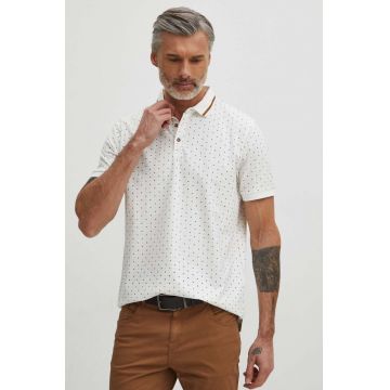 Medicine polo de bumbac barbati, culoarea bej