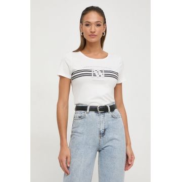 Morgan tricou femei, culoarea bej