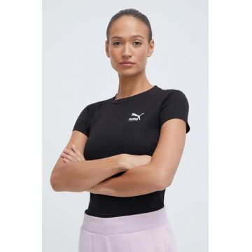 Puma tricou femei, culoarea negru 624264