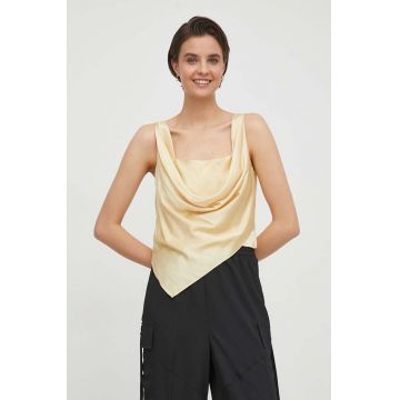 Sisley top femei, culoarea galben