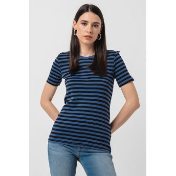 Tricou de bumbac cu model in dungi