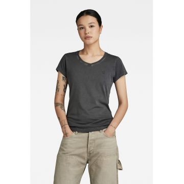 Tricou slim fit de bumbac organic