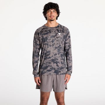 Tricou Under Armour Project Rock IsoChill Long Sleeve T-Shirt Fresh Clay/ White