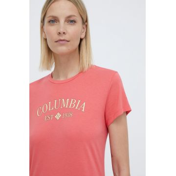 Columbia tricou Trek femei, culoarea roșu 1992134