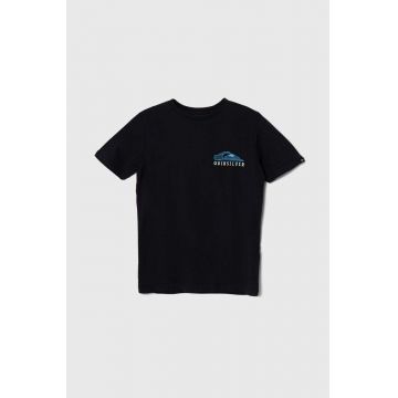 Quiksilver tricou de bumbac pentru copii SNAKECHARMERYTH culoarea albastru marin, cu imprimeu