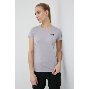 The North Face tricou sport Reaxion culoarea gri